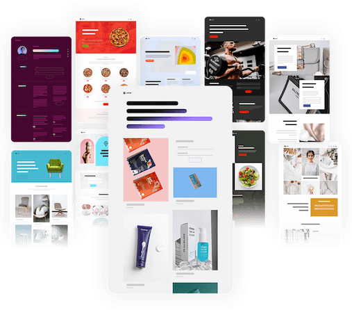 Get over 200 landing page templates