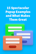 Melhores práticas e exemplos de pop-ups