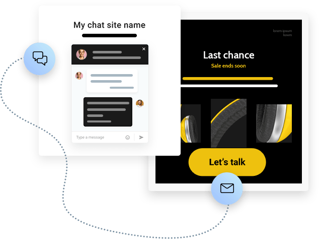 Transforme e-mails em conversas ao vivo