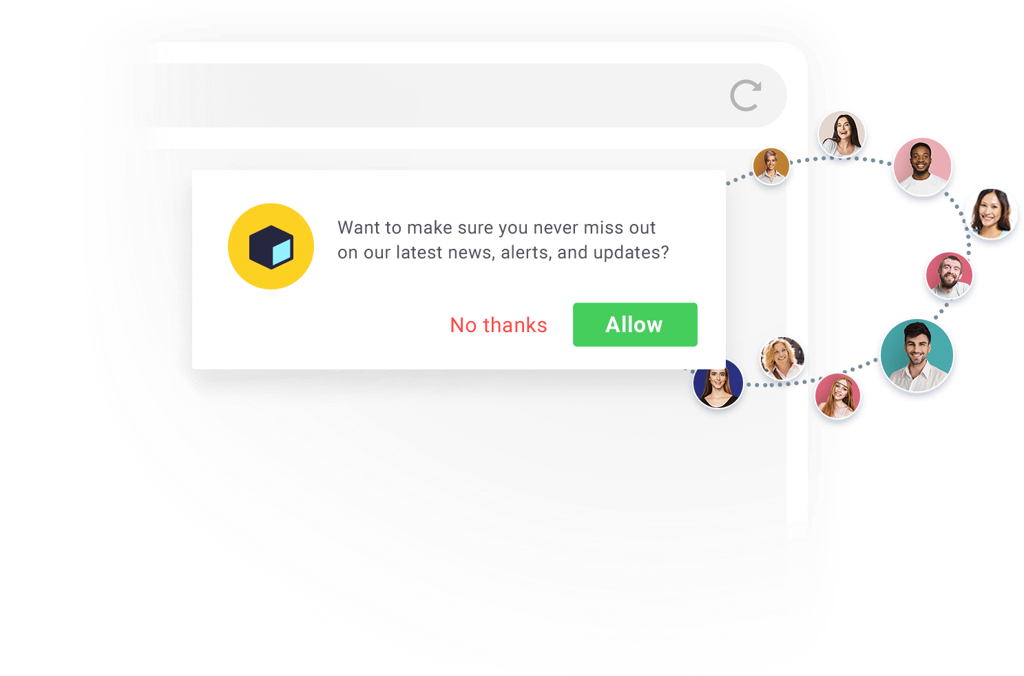 Get push subscribers with custom opt-in prompts