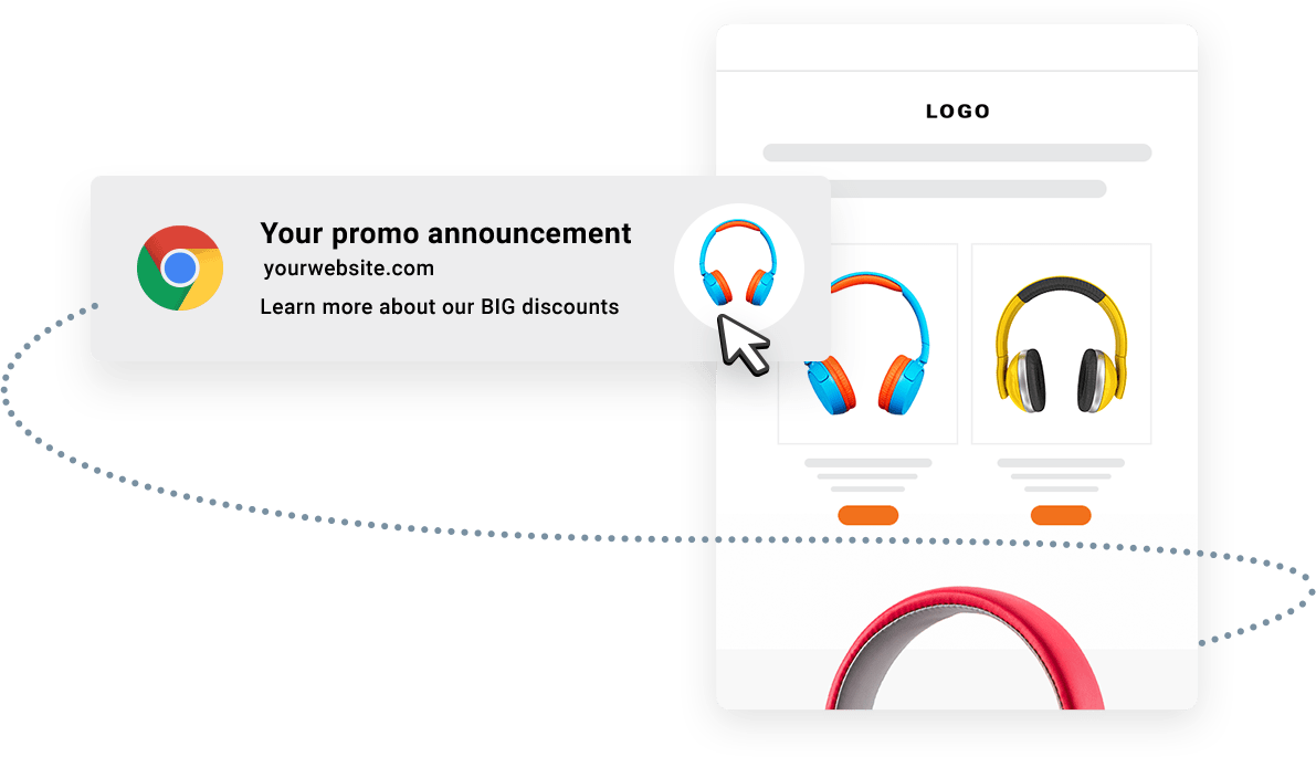 Go beyond your email list with web push notifications