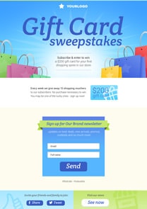 Gift Card Sweepstake